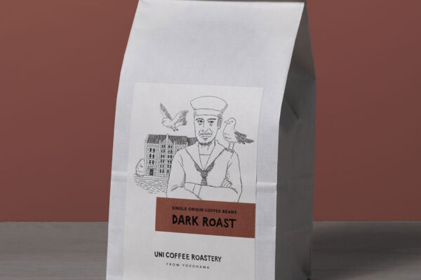 ダークローストコーヒー豆の赤れんが倉庫の絵柄