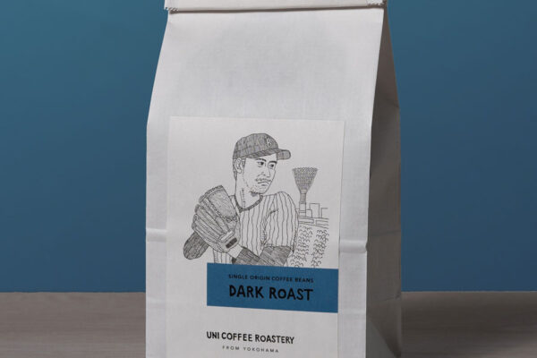 ダークローストコーヒー豆の横浜スタジアムの絵柄