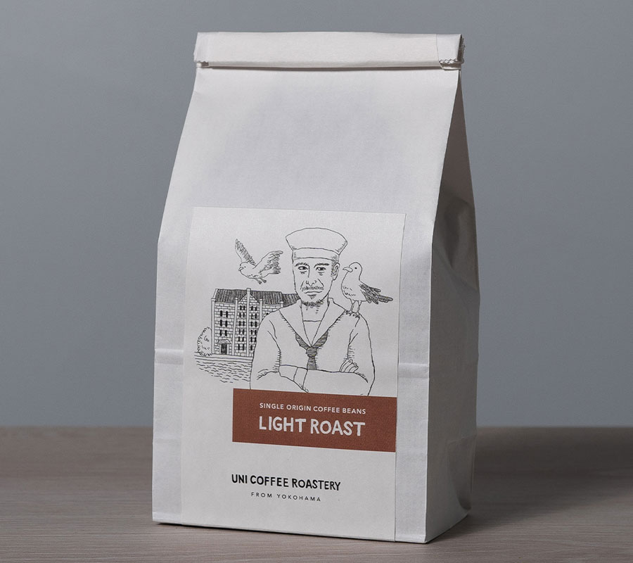 ライトローストコーヒー豆の赤れんが倉庫の絵柄