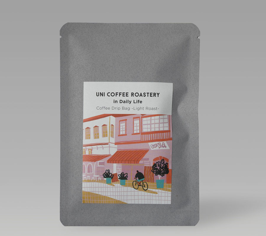 ドリップバッグコーヒー街中絵柄